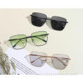 newest italy unisex fashion sunglasses square metal frame sunglasses wholesale sun glasses